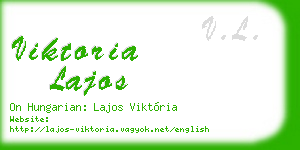 viktoria lajos business card