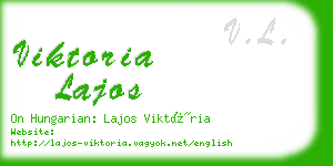 viktoria lajos business card